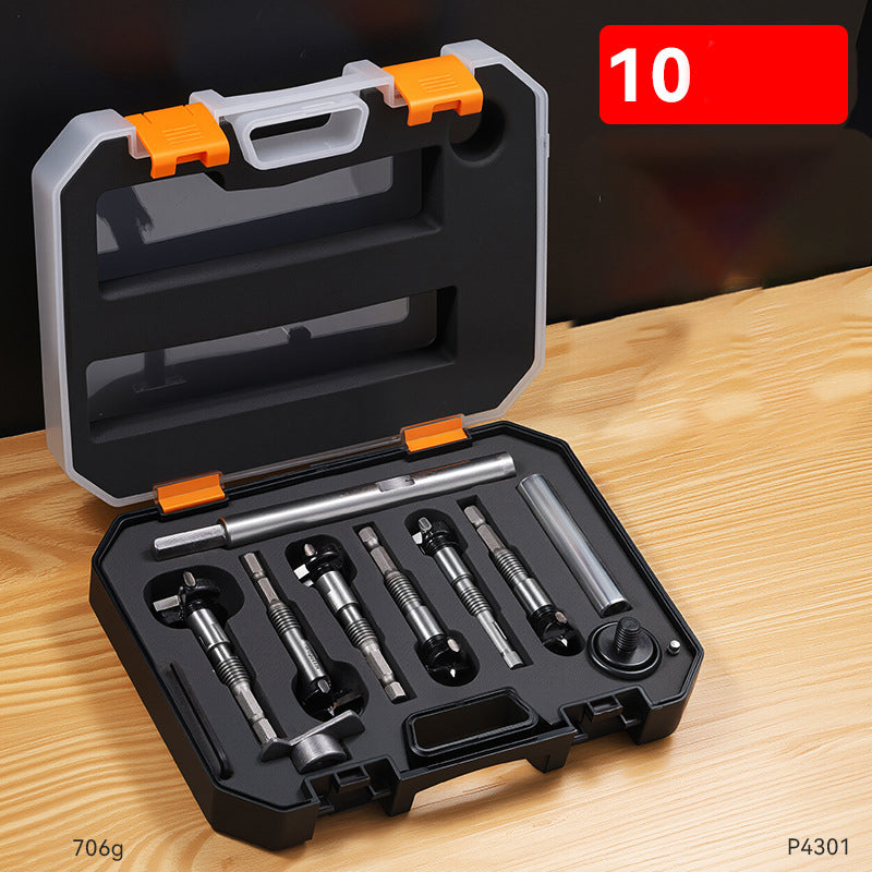 🧰3-in-1 Anti-Slip Hex Shank Wood Hole Saw Kit