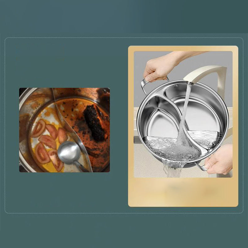 ⏳Time-limited Special🍲Thickened Stainless Steel Dual Flavor Hot Pot