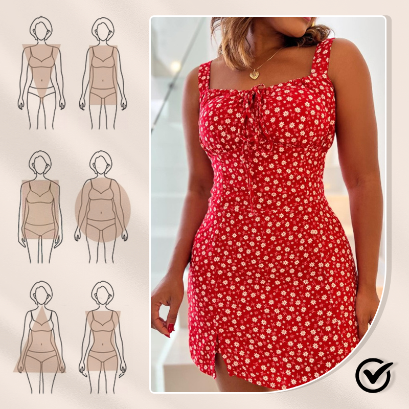 ⏳Time-limited Special⏰Floral Print Spaghetti Strap Mini Dress