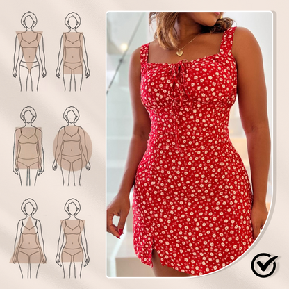 ⏳Time-limited Special⏰Floral Print Spaghetti Strap Mini Dress