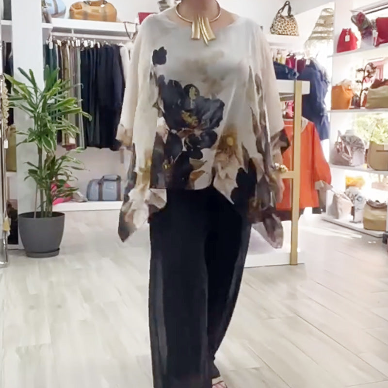 ⏳Time-limited Special⏰Women's Casual Printed Round Neck Top