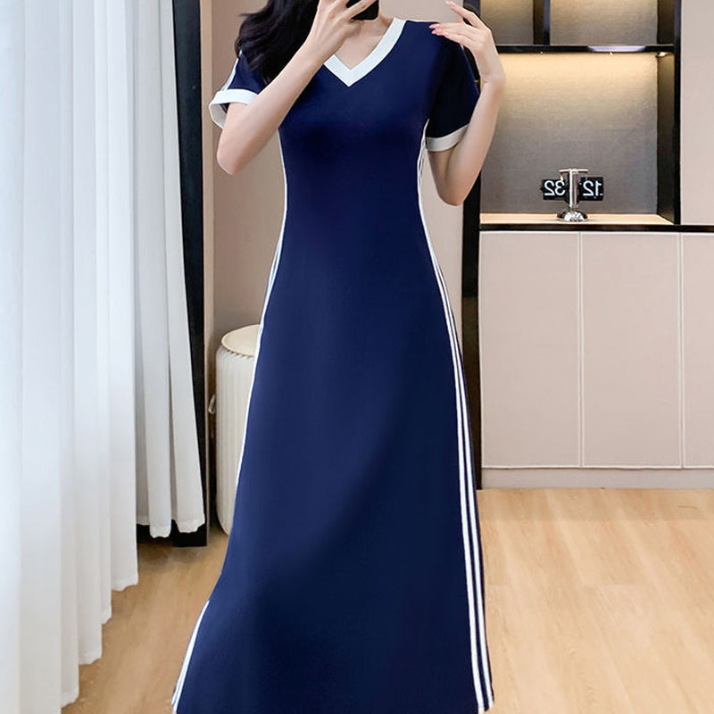 ⏳Time-limited Special⏰Women's Casual & Simple V-Neck Dress