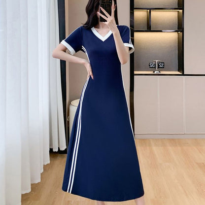 ⏳Time-limited Special⏰Women's Casual & Simple V-Neck Dress