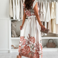 ⏳Time-limited Special⏰Women's Elegant Printed V-Neck Dresses🌸
