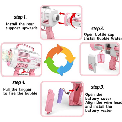 ⏳Time-limited Special⌛Automatic Gatling Bubble Toy