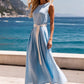 ⏳Time-limited Special⏰Elegant Solid Color Sleeveless Maxi Dress with Belt