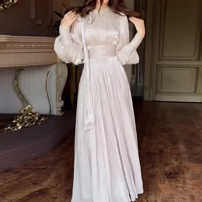 ⏳Time-limited Special⏰Women's Elegant Lantern Long-Sleeve Maxi Dress