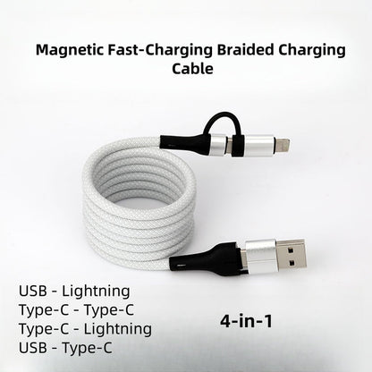 ⏳Time-limited Special⏰Multi-Compatibility Magnetic Fast-Charging Braided Charging Cable