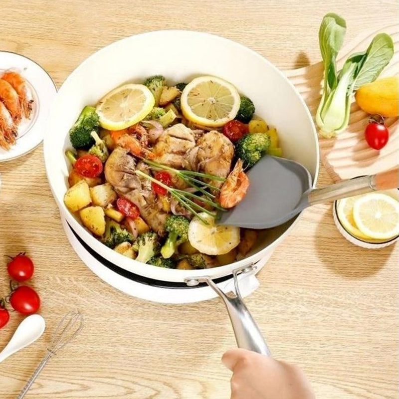 ⏳Time-limited Special⏰Ceramic Non-Stick White Large Cooking Pot