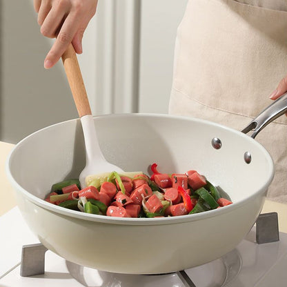 ⏳Time-limited Special⏰Ceramic Non-Stick White Large Cooking Pot