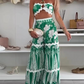 👙Women’s Bikini Top & Printed Wide-Leg Pants Set - Fashionable & Vacation-Ready