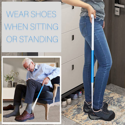 Adjustable Long Shoe Horn with Sock Remover for Seniors🦯