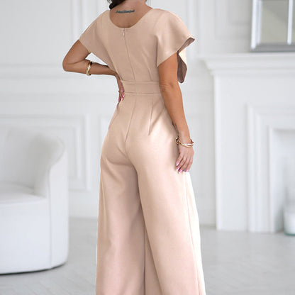 ⏳Time-limited Special⏰V-Neck & Wide-Legged Jumpsuit for Women