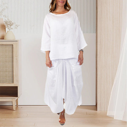 ⏳Time-limited Special⏰Women’s Oversized T-Shirt & Skirt Lounge Set