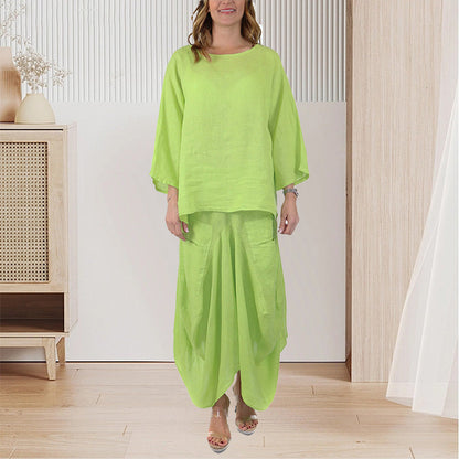 ⏳Time-limited Special⏰Women’s Oversized T-Shirt & Skirt Lounge Set