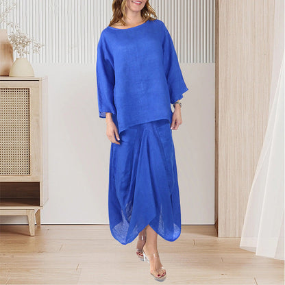 ⏳Time-limited Special⏰Women’s Oversized T-Shirt & Skirt Lounge Set