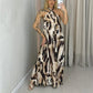 ⏳Time-limited Special⏰Women's Printed Halter Neck Maxi Dress