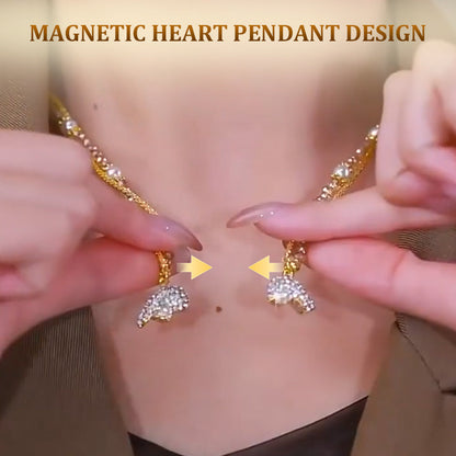 ⏳Time-limited Special⏰Magnetic Split Heart Matching Pendant Necklaces