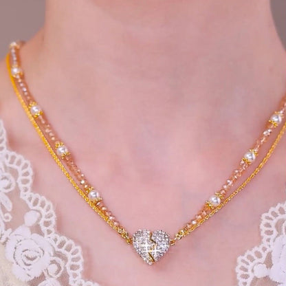 ⏳Time-limited Special⏰Magnetic Split Heart Matching Pendant Necklaces
