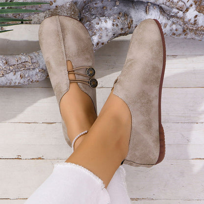 ⏳Time-limited Special⏰Women's New Soft Synthetic Leather Flat Shoes