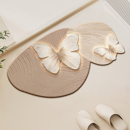 ⏳Time-limited Special🦋Retro Butterfly Diatomite Mat – Quick Drying & Non-Slip