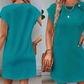 ⏳Time-limited Special⏰Solid Color Round Neck Slimming A-Line Dress
