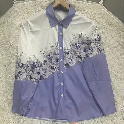 ⏳Time-limited Special⏰Women's Casual Long-Sleeves & Floral Print Shirt