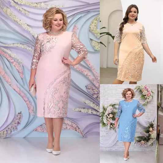 ⏳Time-limited Special⏰Elegant Floral Lace Dress👗