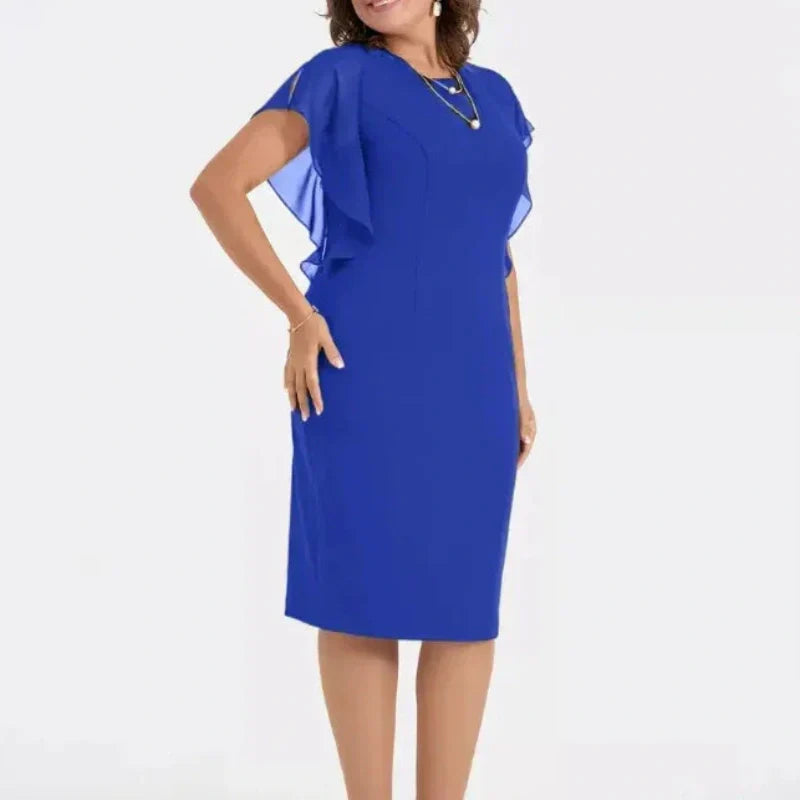 ⏳Time-limited Special⏰Solid Round Neck Midi Dress👗