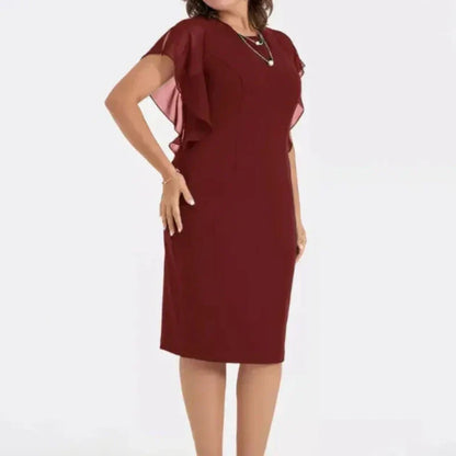 ⏳Time-limited Special⏰Solid Round Neck Midi Dress👗