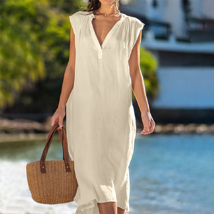 ⏳Time-limited Special⏰Women's Elegant Sleeveless V-Neck Dress👗