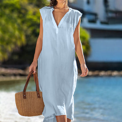 ⏳Time-limited Special⏰Women's Elegant Sleeveless V-Neck Dress👗