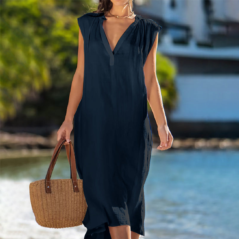 ⏳Time-limited Special⏰Women's Elegant Sleeveless V-Neck Dress👗