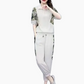 ⏳Time-limited Special⏰Women's Floral Patchwork Sports Short Sleeve Top & Casual Pants Set