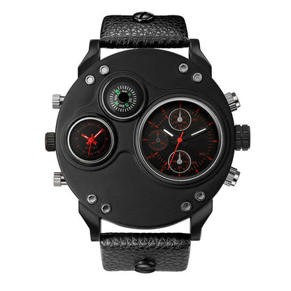 ⏳Time-limited Special⏰Men's Dual Time Zone Analog Watch with Compass