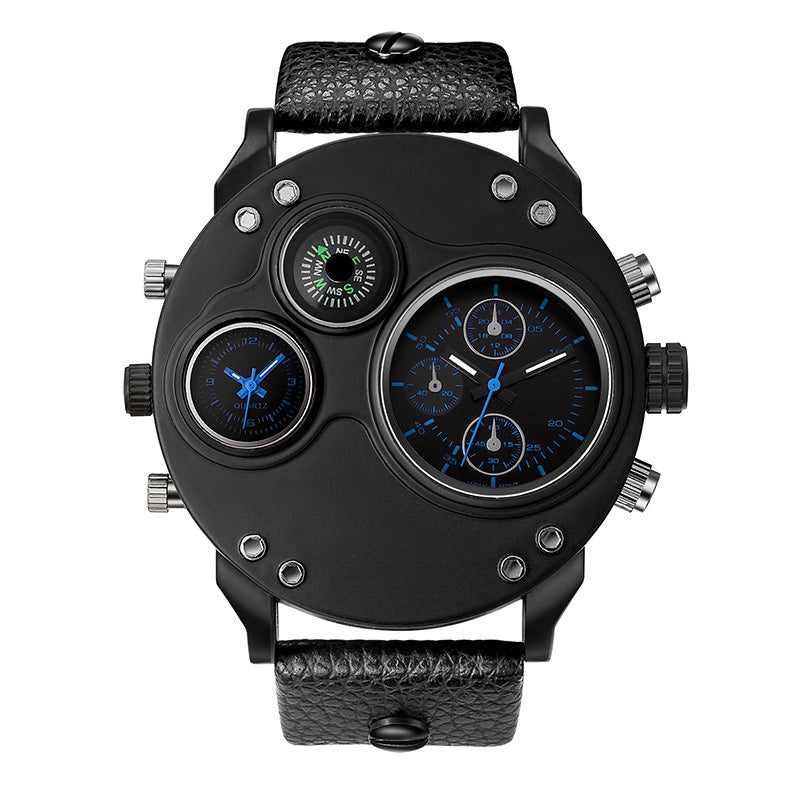 ⏳Time-limited Special⏰Men's Dual Time Zone Analog Watch with Compass