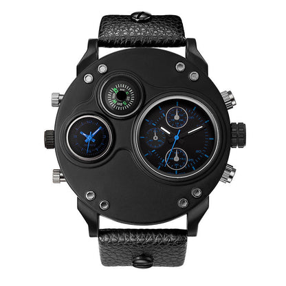 ⏳Time-limited Special⏰Men's Dual Time Zone Analog Watch with Compass