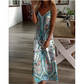 ⏳Time-limited Special⏰Women’s Retro Print V-Neck Sleeveless Maxi Dress👗