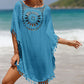 ⏳Time-limited Special⏰Women's Loose Solid Color Hollow Out Cover Up