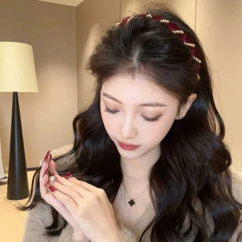 ⏳Time-limited Special⏰Vintage High Cranium Artificial Pearl Hairband