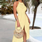 ⏳Time-limited Special⏰Sleeveless Irregular Halter Dress For Women👗