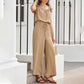 ⏳Time-limited Special⏰Women's Solid Color Pleated Square Neck Jumpsuit👗