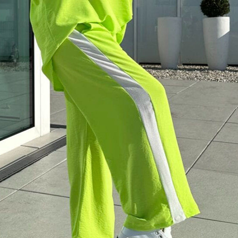 ⏳Time-limited Special⏰Color-Blocking Casual Top & Pants Set