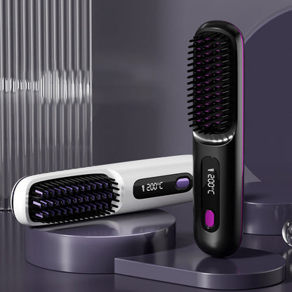 ⏳Time-limited Special⏰Wireless Ceramic Heating Hair Straightening Comb