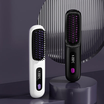 ⏳Time-limited Special⏰Wireless Ceramic Heating Hair Straightening Comb