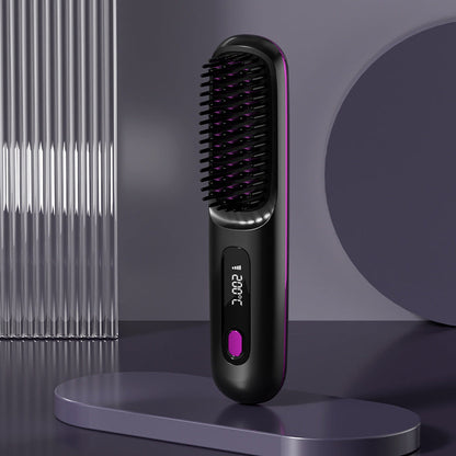 ⏳Time-limited Special⏰Wireless Ceramic Heating Hair Straightening Comb