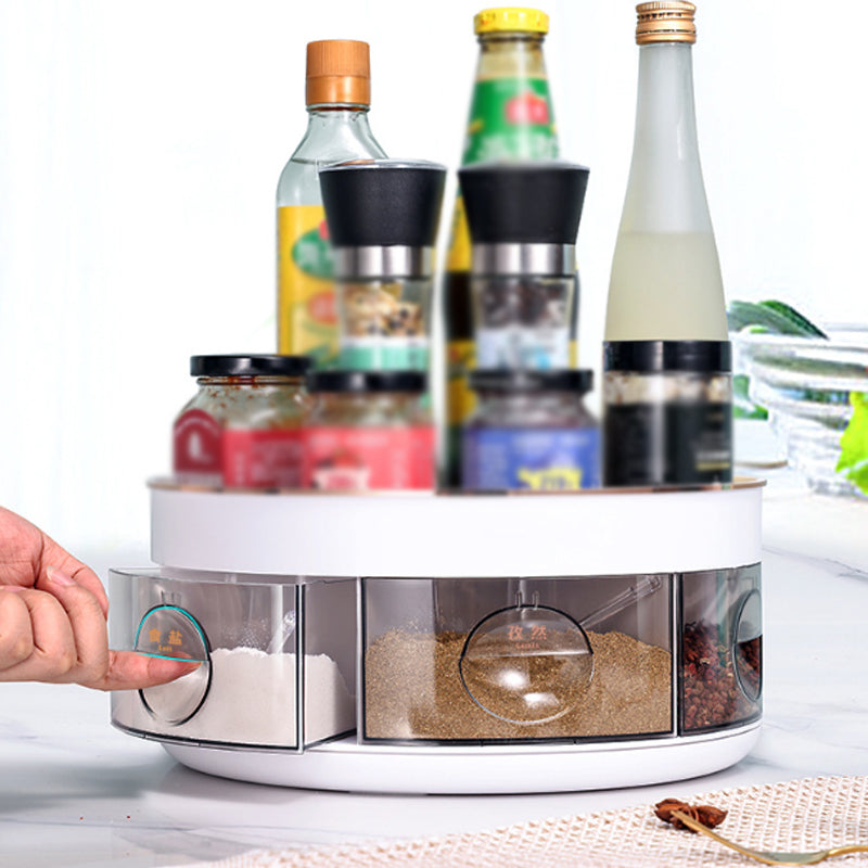 ⏳Time-limited Special⌛360° Rotating Double-Layer Spice Organizer
