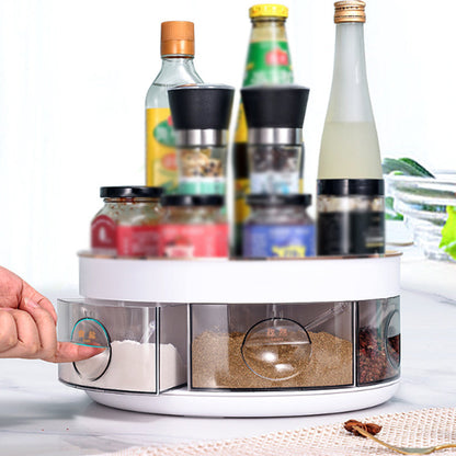 ⏳Time-limited Special⌛360° Rotating Double-Layer Spice Organizer