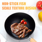 ⏳Time-limited Special⏰Fish Scale Pattern Flat Bottom Non-Stick Pan