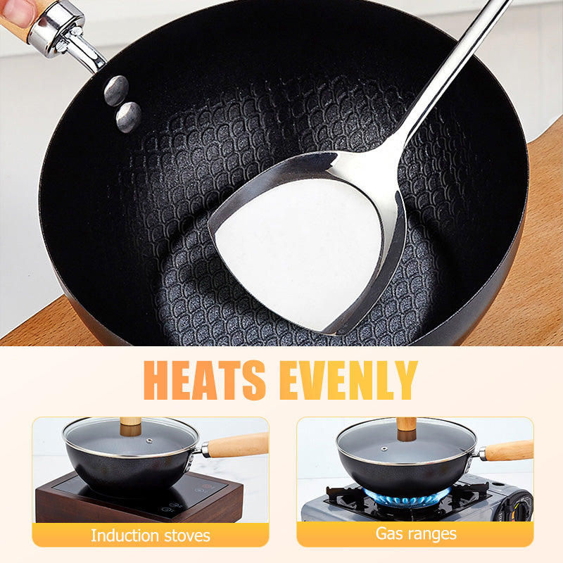 ⏳Time-limited Special⏰Fish Scale Pattern Flat Bottom Non-Stick Pan